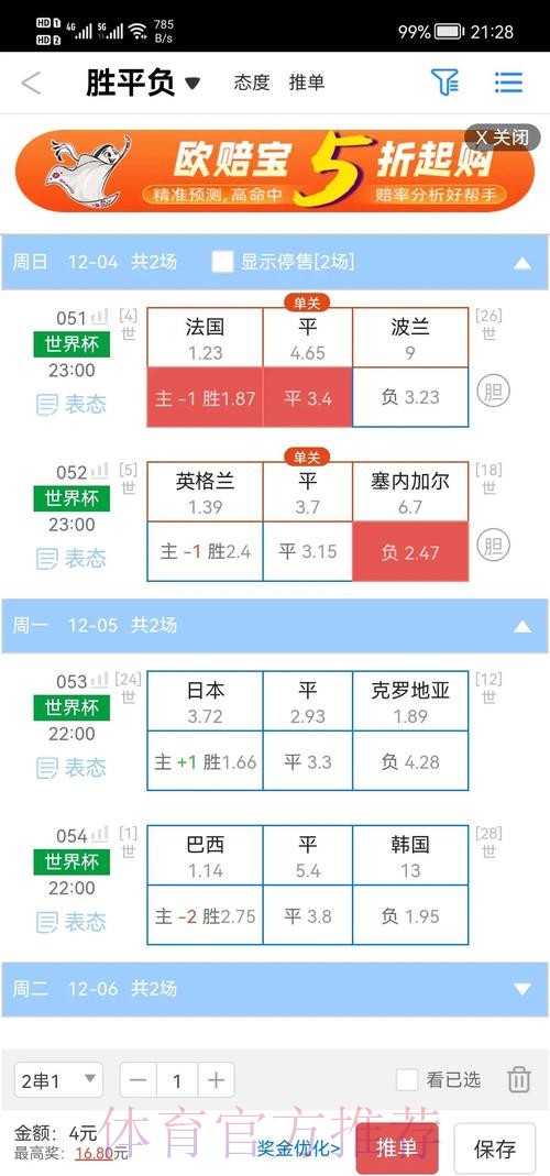 解析世界杯盘口走势与免费最佳推荐